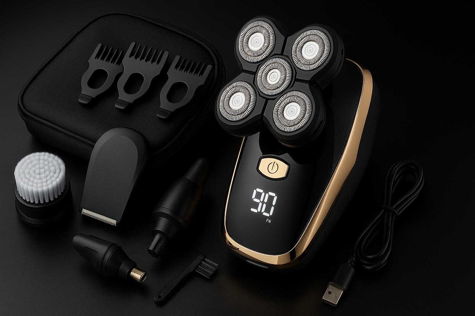 SunnyTech 5D Pro – Barbeador Elétrico Profissional